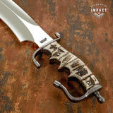 Buy UK Handmade Knife, UK Custom Knife, UK Hand made Knife, Hunting Knife, Dagger, Sword, Pocket Knife, Folding Knife, Chef Knife, Tracker, Survival knife, Bespoke, Kitchen Knife, Cleaver Knife, Bush craft, Axes, Hatchets, Matchets, Hand Forged Damascus, Bull Horn, Crown Antler, Stag Antler