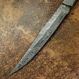 Buy UK Custom Damascus Knife, UK Folding Knife, UK Pocket Knife, UK Lock Back Knife