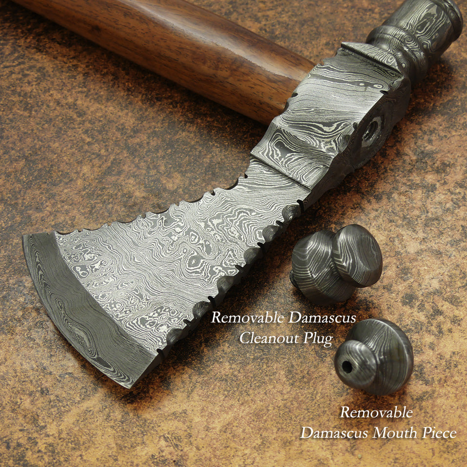 Hache TOMAHAWK Personnalisée En Acier De Damas Forgé à La Main - Manche En Frêne - Neuf