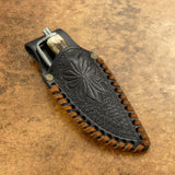 IMPACT CUTLERY UK CUSTOM DAMASCUS MINIATURE NECK KNIFE