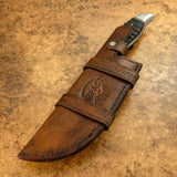 UK Custom Leather Sheath, UK Custom Tracker Leather Sheath