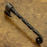 IMPACT CUTLERY UK CUSTOM DAMASCUS MINIATURE NECK AXE CLEAVER KNIFE