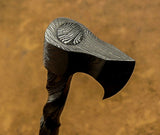 IMPACT CUTLERY UK CUSTOM DAMASCUS MINIATURE NECK AXE CLEAVER KNIFE