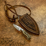 IMPACT CUTLERY RARE CUSTOM SKINNING NECK MINIATURE KNIFE