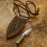 IMPACT CUTLERY RARE CUSTOM SKINNING NECK MINIATURE KNIFE