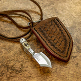 IMPACT CUTLERY RARE CUSTOM SKINNING NECK MINIATURE KNIFE