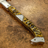 Exotic Ram Horn Handle Custom Axe