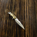 IMPACT CUTLERY RARE CUSTOM  FULL TANG NECK MINIATURE KNIFE