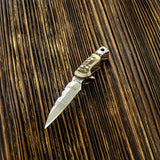 IMPACT CUTLERY RARE CUSTOM  FULL TANG NECK MINIATURE KNIFE