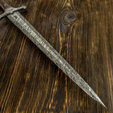 UK CUSTOM MEDIEVAL KNIGHT DAMASCUS SWORD