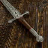Fire Pattern cusotm Damascus Sword