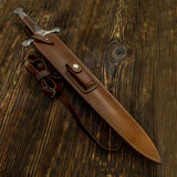 UK custom sword leather sheath maker. Leather work, custom swords leather sheath, leather scabbard UK