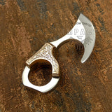 IMPACT CUTLERY RARE CUSTOM D2 FULL TANG MINIATURE KNIFE ENGRAVED COPPER HANDLE