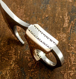 IMPACT CUTLERY RARE CUSTOM D2 FULL TANG MINIATURE KNIFE ENGRAVED COPPER HANDLE