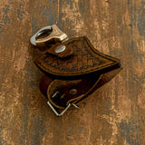 IMPACT CUTLERY RARE CUSTOM D2 FULL TANG MINIATURE KNIFE ENGRAVED COPPER HANDLE