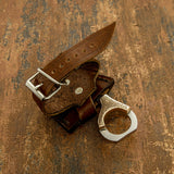 IMPACT CUTLERY RARE CUSTOM D2 FULL TANG MINIATURE KNIFE ENGRAVED COPPER HANDLE