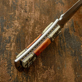 IMPACT CUTLERY RARE CUSTOM D2 FULL TANG BOOT KNIFE DAGGER STAG ANTLER