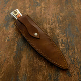 IMPACT CUTLERY RARE CUSTOM D2 FULL TANG BOOT KNIFE DAGGER STAG ANTLER