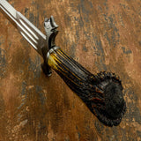 UK Custom bowie knife, Antique Stag Antler, Custom Damascus knife, Crown Antler