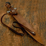 UK Custom bowie knife, Antique Stag Antler, Custom Damascus knife, Crown Antler