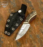 UK Custom bushcraft knife Stag Antler