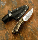 UK Custom bushcraft knife Stag Antler