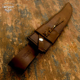 IMPACT CUSTOM DAMASCUS STAG BOWIE KNIFE