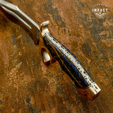 IMPACT CUSTOM BOWIE KNIFE PINE CONE RESIN HANDLE