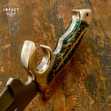 IMPACT CUSTOM BOWIE KNIFE PINE CONE RESIN HANDLE