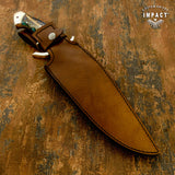 IMPACT CUSTOM BOWIE KNIFE PINE CONE RESIN HANDLE