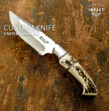 IMPACT CUSTOM STAG ANTLER SKINNING KNIFE