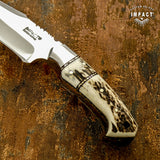IMPACT CUSTOM STAG ANTLER SKINNING KNIFE