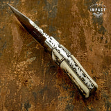 IMPACT CUSTOM STAG ANTLER SKINNING KNIFE