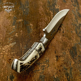 IMPACT CUSTOM STAG ANTLER SKINNING KNIFE