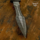 IMPACT CUSTOM DAMASCUS DAGGER KNIFE