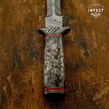 IMPACT CUSTOM DAMASCUS DAGGER KNIFE