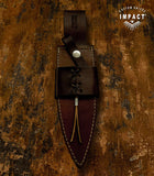 IMPACT CUSTOM DAMASCUS DAGGER KNIFE