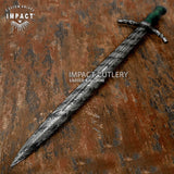 IMPACT CUTLERY RARE CUSTOM DAMASCUS MEDIEVAL SWORD DAGGER KNIFE