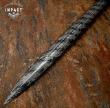 IMPACT CUTLERY RARE CUSTOM DAMASCUS MEDIEVAL SWORD DAGGER KNIFE