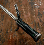 IMPACT CUTLERY RARE CUSTOM DAMASCUS MEDIEVAL SWORD DAGGER KNIFE
