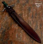 IMPACT CUTLERY RARE CUSTOM DAMASCUS MEDIEVAL SWORD DAGGER KNIFE