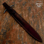 IMPACT CUTLERY RARE CUSTOM DAMASCUS MEDIEVAL SWORD DAGGER KNIFE