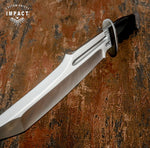 IMPACT CUTLERY CUSTOM D2 FULLER BOWIE KNIFE BULL HORN HANDLE