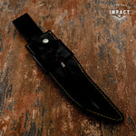 IMPACT CUTLERY CUSTOM D2 FULLER BOWIE KNIFE BULL HORN HANDLE