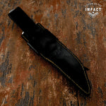 IMPACT CUTLERY CUSTOM D2 FULLER BOWIE KNIFE BULL HORN HANDLE