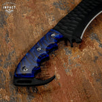 UK Knife seller, IMPACT CUTLERY RARE CUSTOM 12C27 STEEL FULL TANG BUSHCRAFT TRACKER KNIFE 