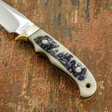 Scrimshaw Engraved Custom Knife UK