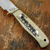 Buy Uk knife with Scrimshaw Engraving