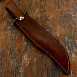 backside of the leather sheath
