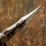 Sharpened Top Edge, Partially serrated 